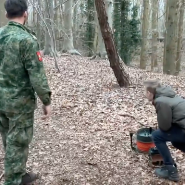 Brisantgranaat in bos Hoogerheide